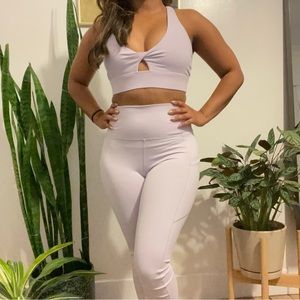 Brand New Lilac Fabletics Fitness Apparel Set
